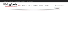 Tablet Screenshot of mugfordshoes.com